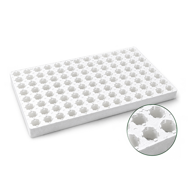 240-cell EPS propagation tray with high-density white foam for organized commercial seedling propagation