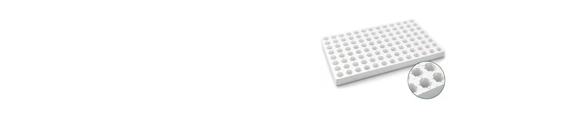 Grofine 240 cell EPS propagation tray - premium foam propagation tray for commercial greenhouse seedling production