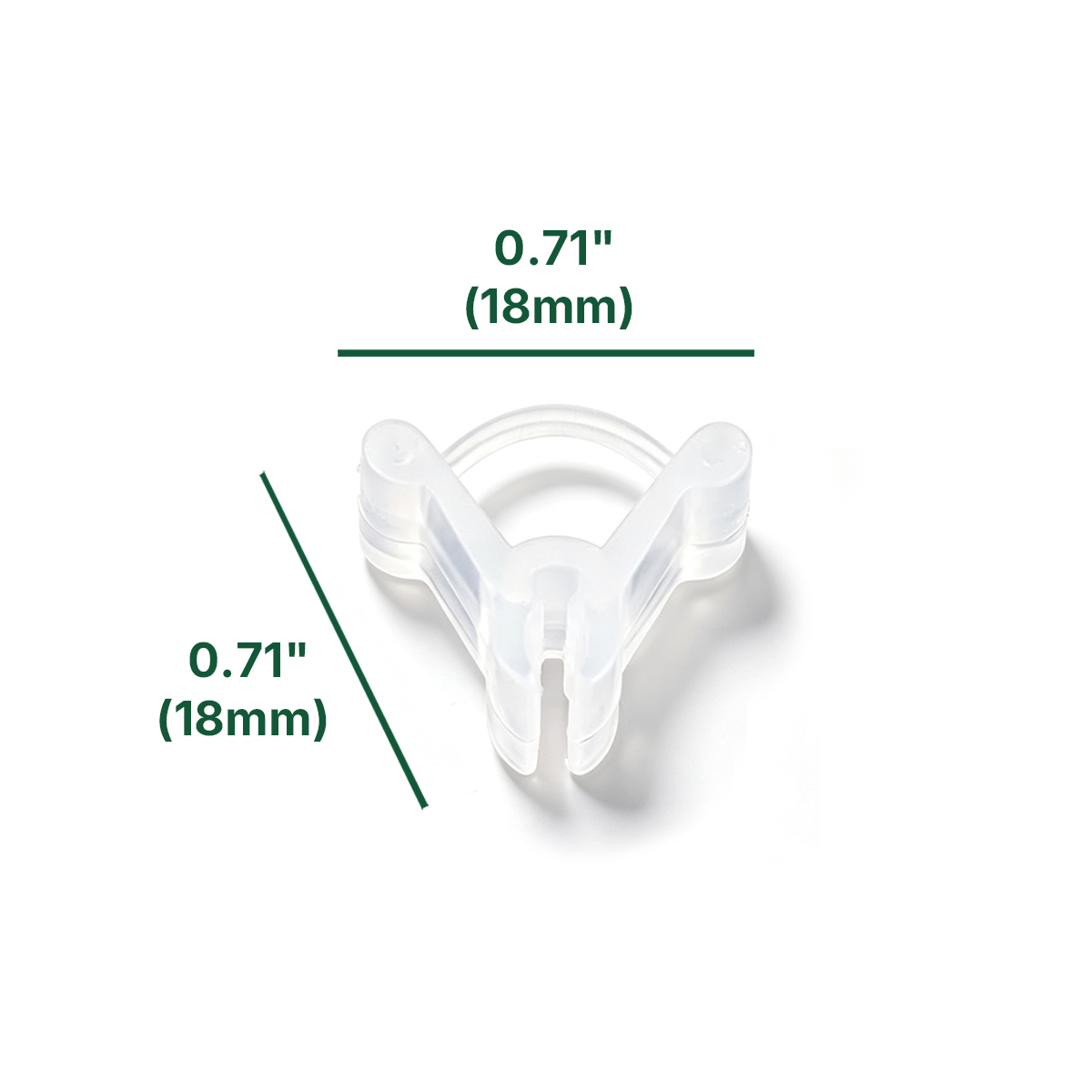 Grofine 1.6mm grafting clips dimension specification drawing