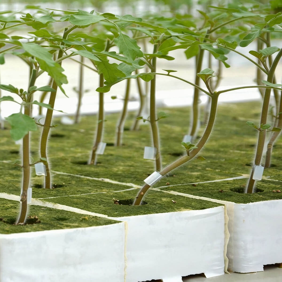 seedling grafting clips used in commercial greenhouse cultivation