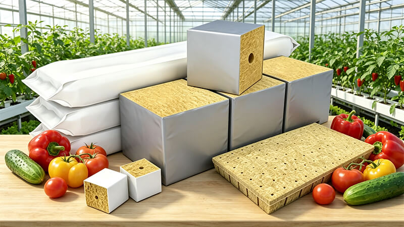 Rock wool substrates for tomato cultivation - stable root zone, higher yields