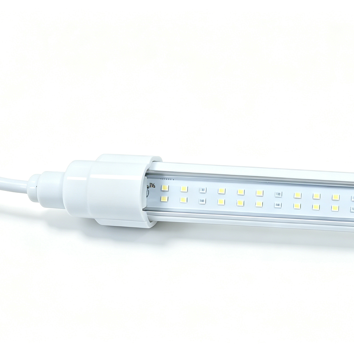 Grofine 45W T8 LED grow light tube close-up with SMD LED chips