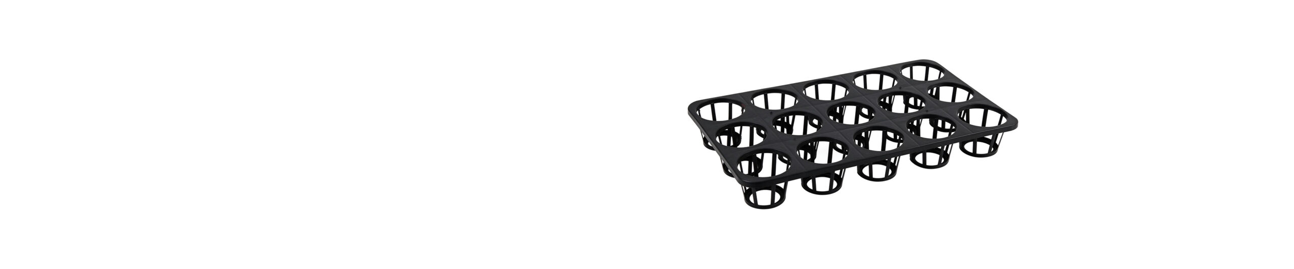 Grofine 15-cell orchid pot carrying tray, portable orchid tray for greenhouse